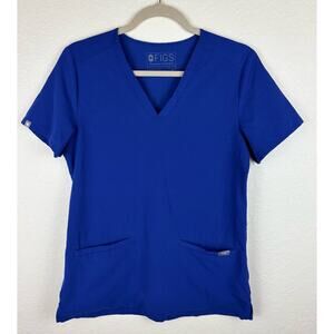 FIGS Nursing Scrubs Top Black Size XS